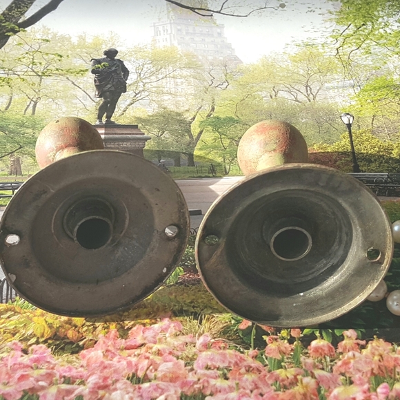 Towel Bar Posts 1930s Towel Rod Holders Vintage Metal - Picture 4 of 5